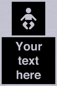 Custom information: black panel baby change